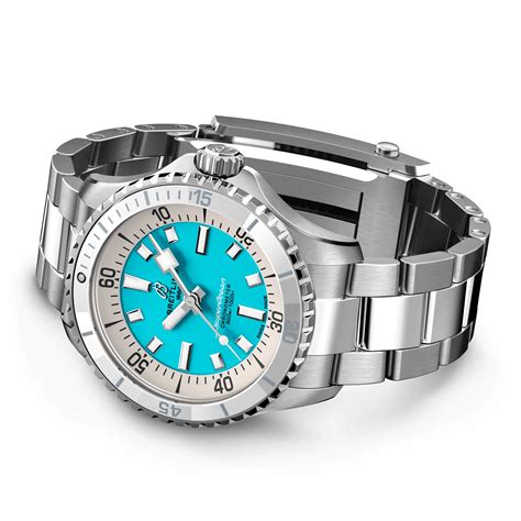 breitling superocean 36 turquoise|Breitling super ocean watch.